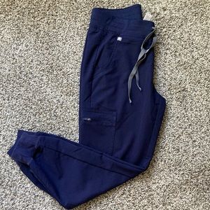 FIGS Navy Zamora Jogger Scrub Pants